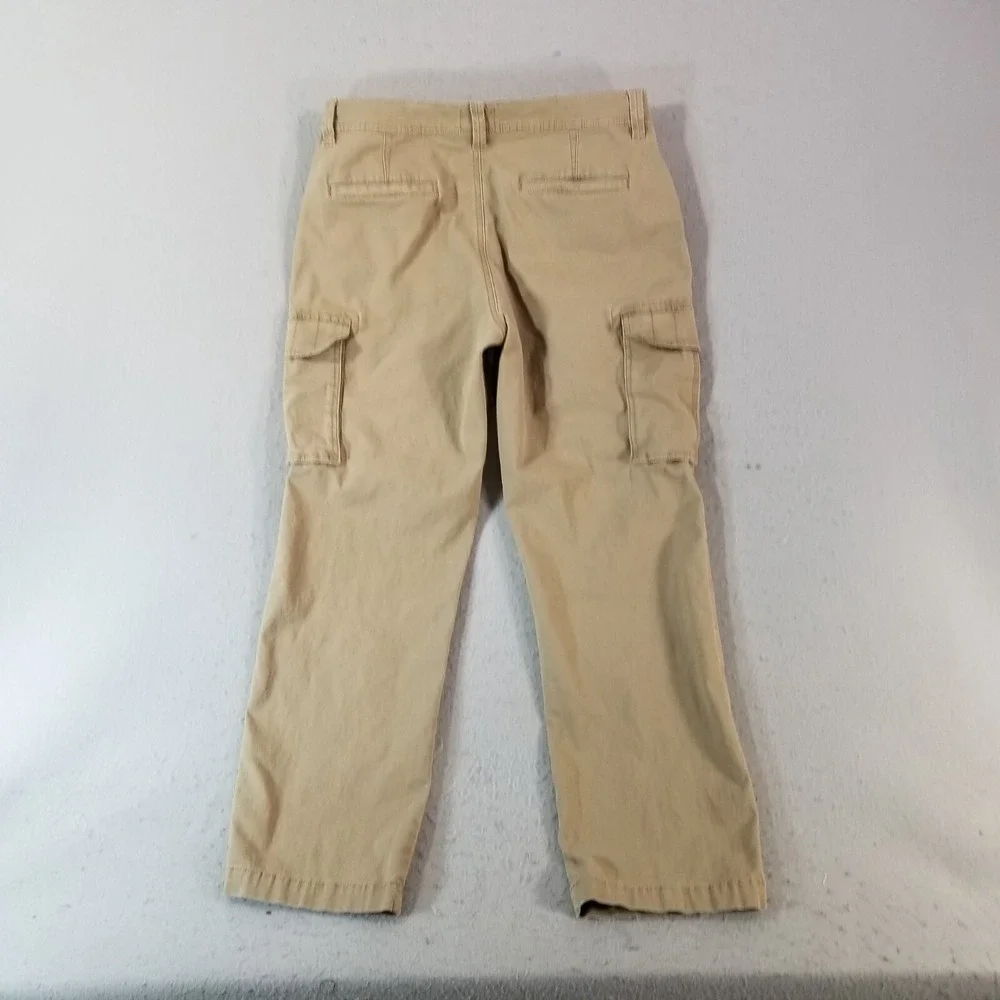 St John's Bay cargo pants men's 32x29 regular fit straight Brown stretch Flex